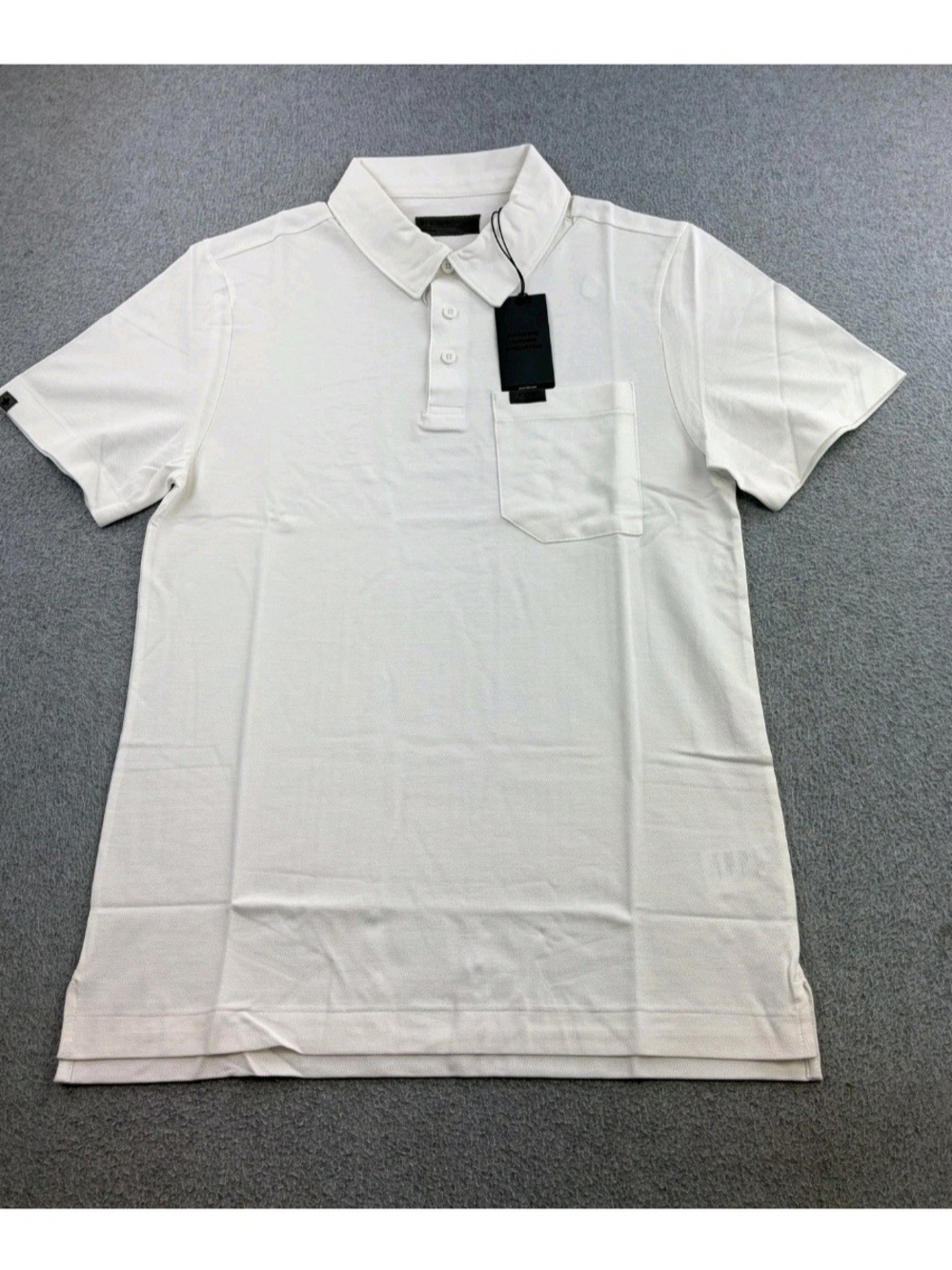 FIGS Polo Shirt Mens Medium White Pocket Technical Pique Scrub Polo FIGSPRO